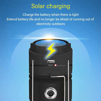 🔥LAST DAY SALE - 50% OFF🎁💡Solar Collapsible Portable LED Camping Lantern⚡