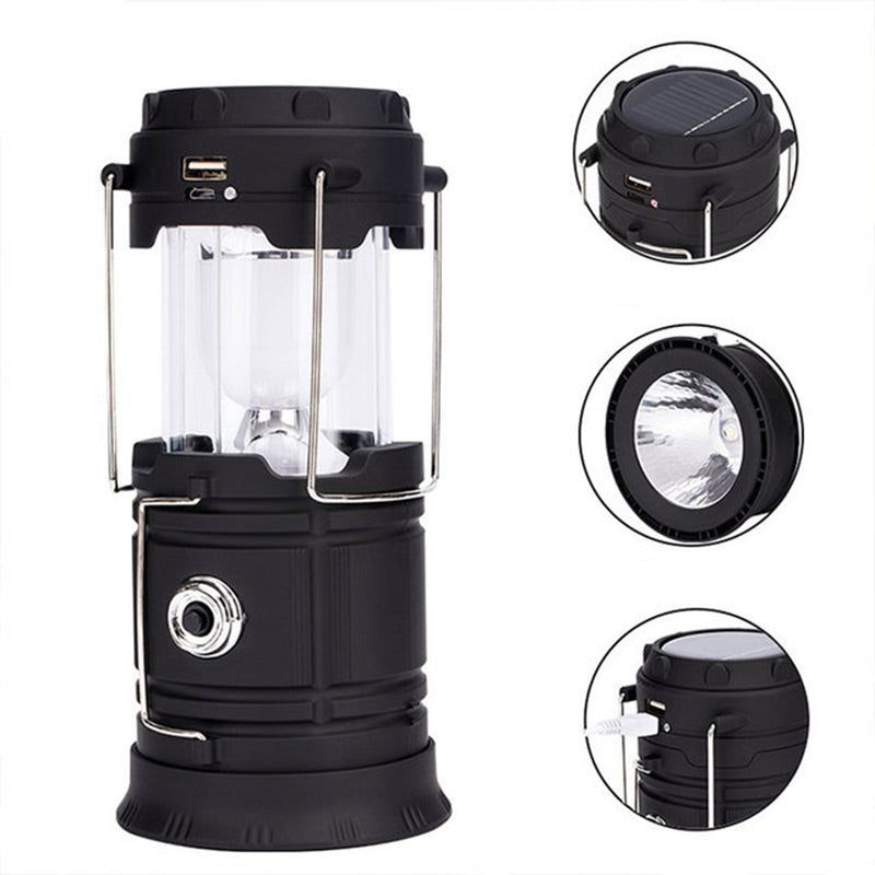 🔥LAST DAY SALE - 50% OFF🎁💡Solar Collapsible Portable LED Camping Lantern⚡