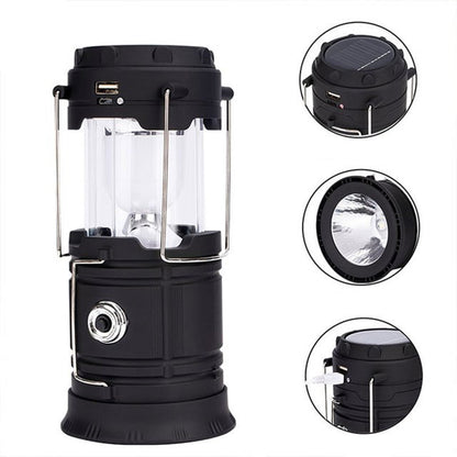 🔥LAST DAY SALE - 50% OFF🎁💡Solar Collapsible Portable LED Camping Lantern⚡