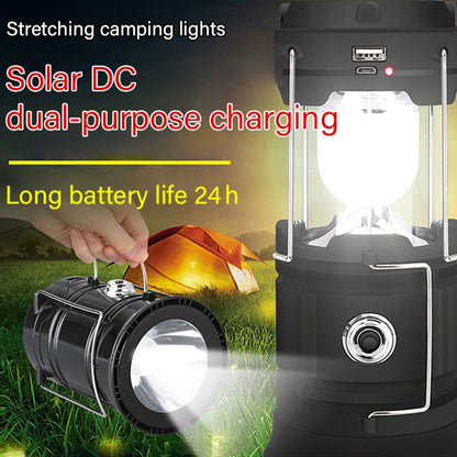 🔥LAST DAY SALE - 50% OFF🎁💡Solar Collapsible Portable LED Camping Lantern⚡