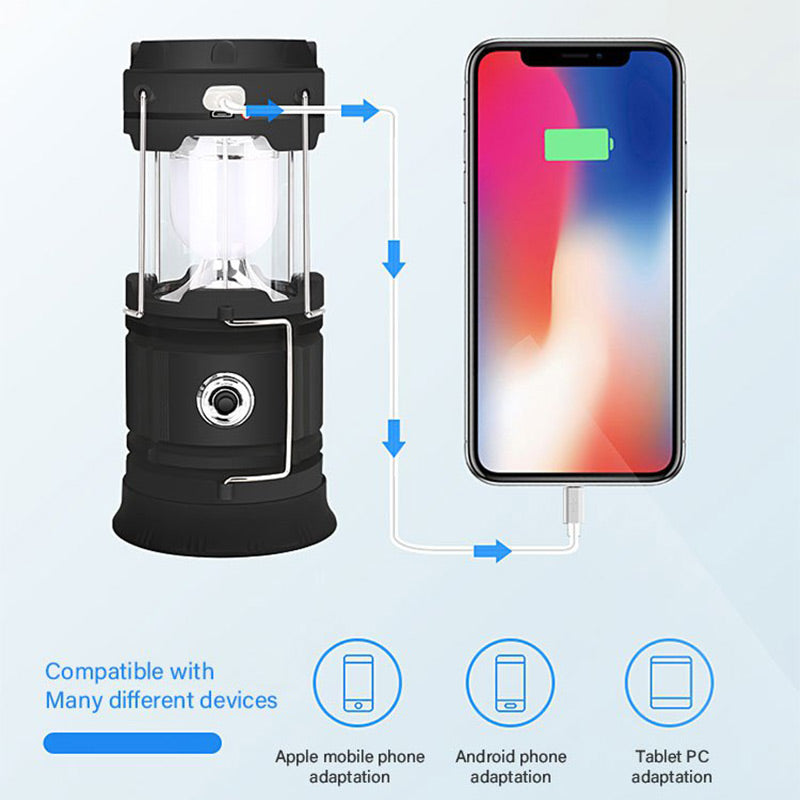 🔥LAST DAY SALE - 50% OFF🎁💡Solar Collapsible Portable LED Camping Lantern⚡