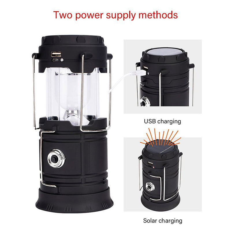 🔥LAST DAY SALE - 50% OFF🎁💡Solar Collapsible Portable LED Camping Lantern⚡