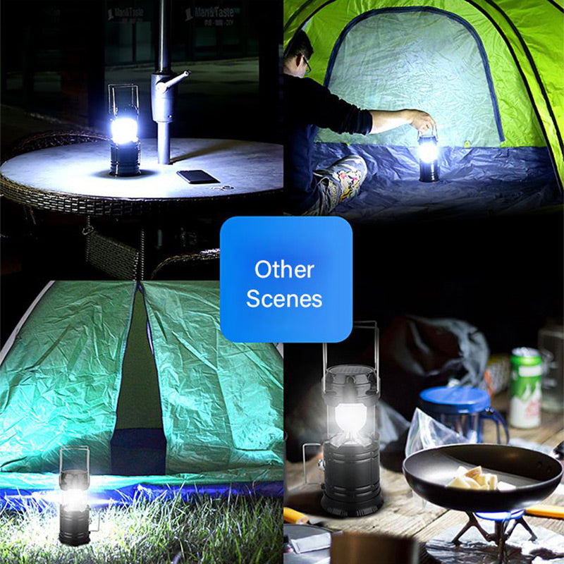 🔥LAST DAY SALE - 50% OFF🎁💡Solar Collapsible Portable LED Camping Lantern⚡