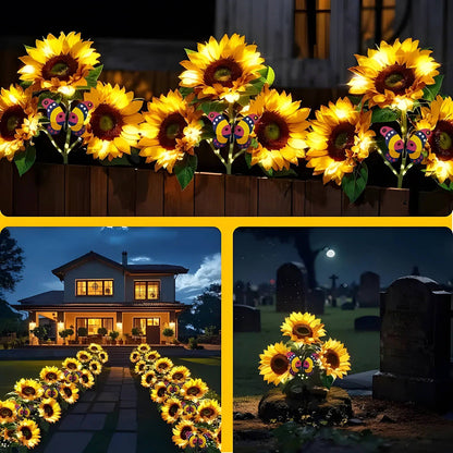 Gardinea® Solar Sunflower LED Lights